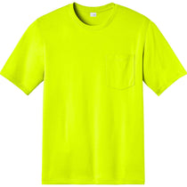 CornerStone Men's Safety Yellow Tall Workwear Pro Short Sleeve Pocket Tee