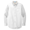 Port Authority Men's White/Light Stone Tall Long Sleeve Easy Care Shirt