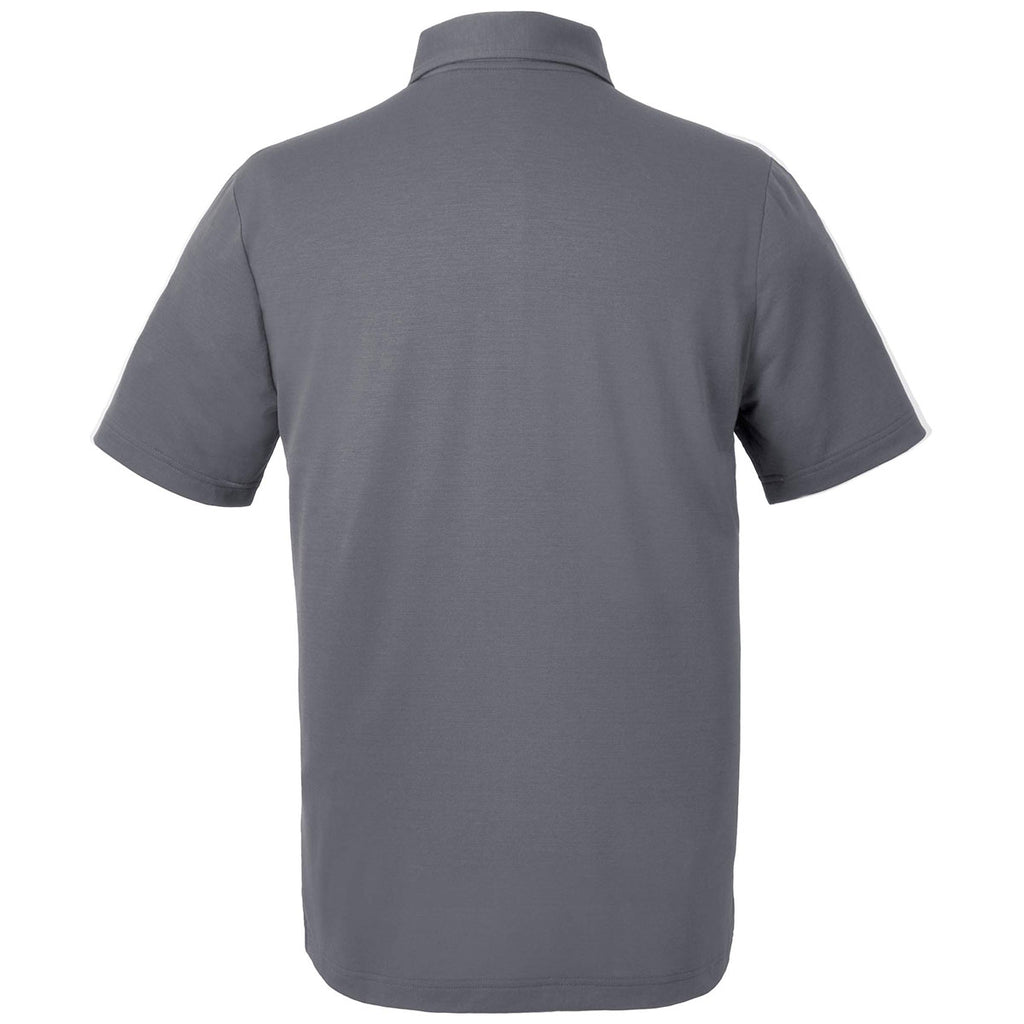 Elevate Men's Charcoal Izu Everything Performance Eco Short Sleeve Polo