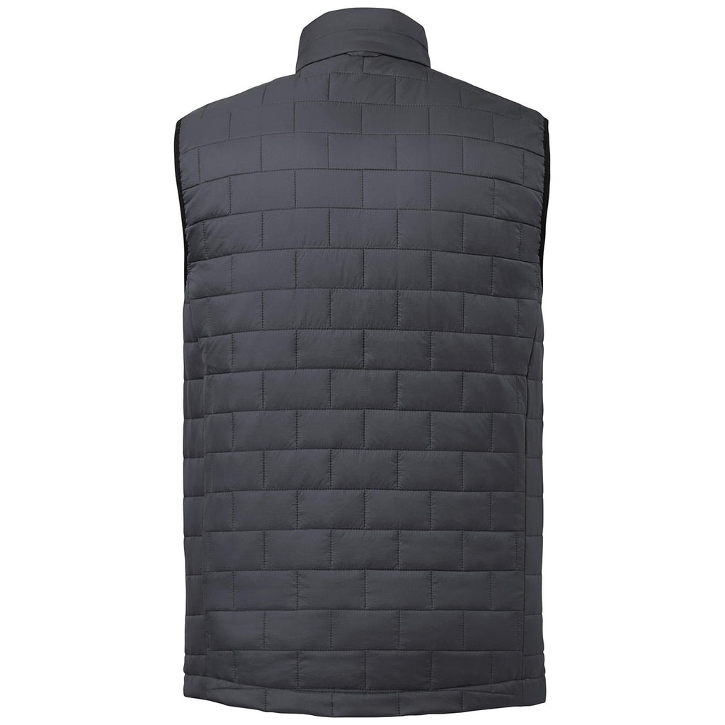 Elevate Men's Grey Storm Telluride Lightweight Packable Insulated Puffer Vest