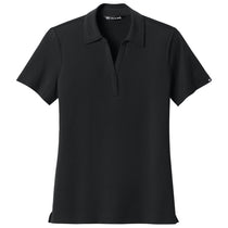 TravisMathew Women's Black Glenview Solid Polo