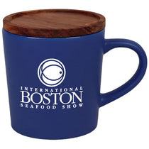 SnugZ Blue Little Rock 16oz Ceramic with Wood Lid