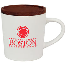 SnugZ White Little Rock 16oz Ceramic with Wood Lid