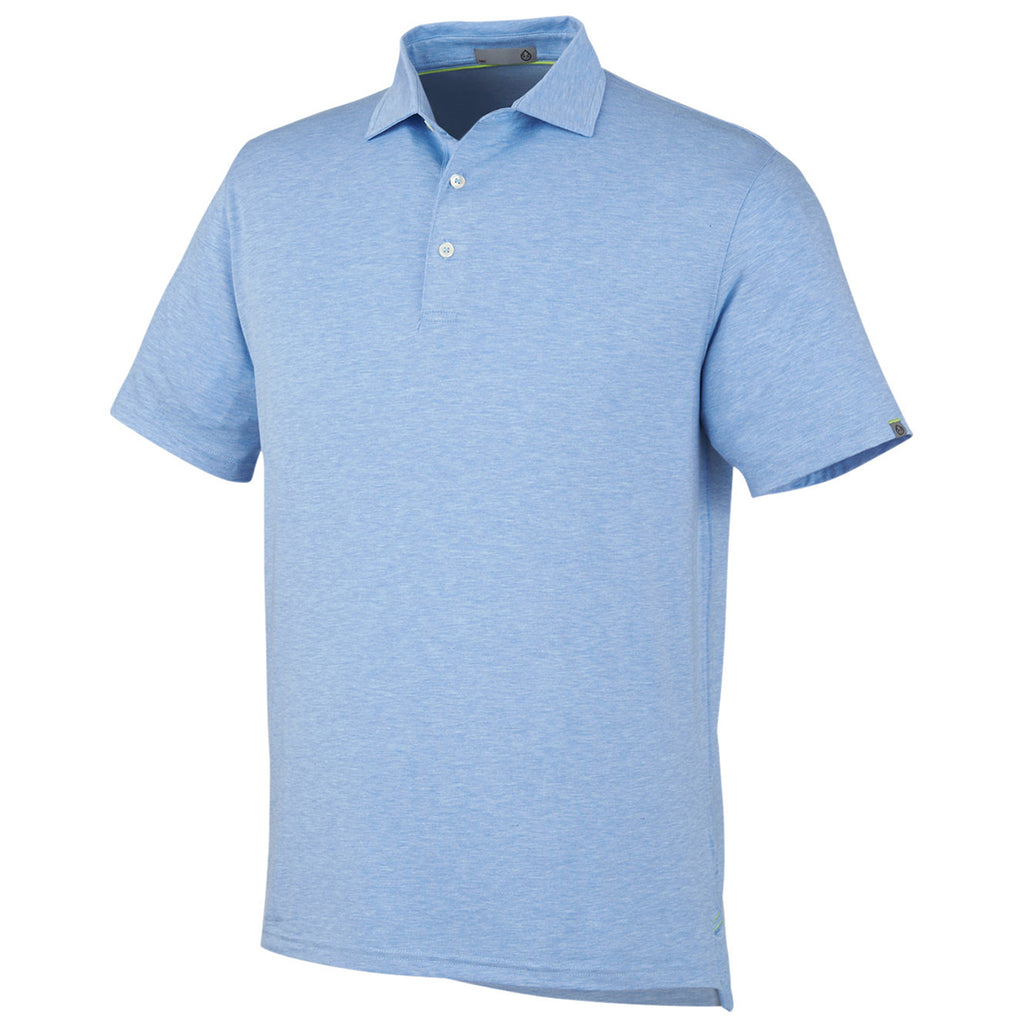 tasc Men's Polar Heather Cloud Lightweight Polo