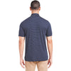 tasc Men's Classic Navy/White Cloud Lightweight Polo Brookline Stripe