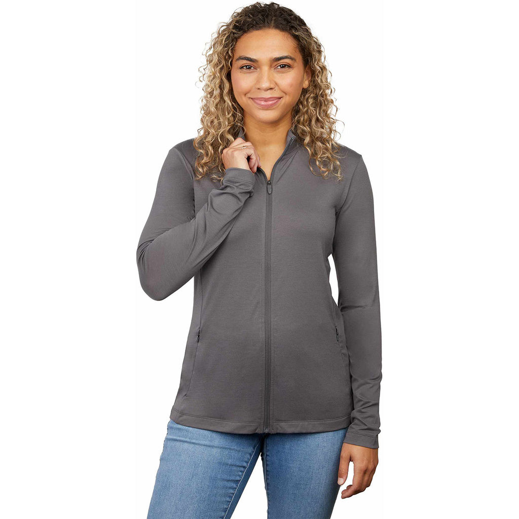 Elevate Women's Charcoal Izu Everything Performance Eco Full Zip