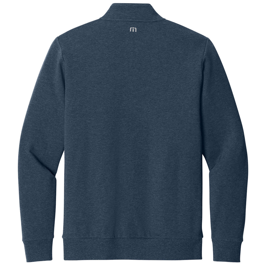 TravisMathew Men's Blue Heather Ocean Villa 1/4-Zip