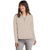 TravisMathew Women's Natural Heather Ocean Villa 1/4-Zip