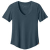 tentree Women's Moonlit Ocean Heather TreeBlend V-Neck T-Shirt