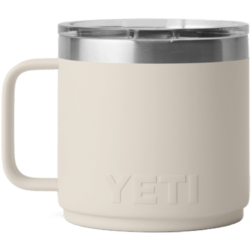 YETI Cape Taupe Rambler 14 oz Stackable Mug with Durasip Ceramic Lining
