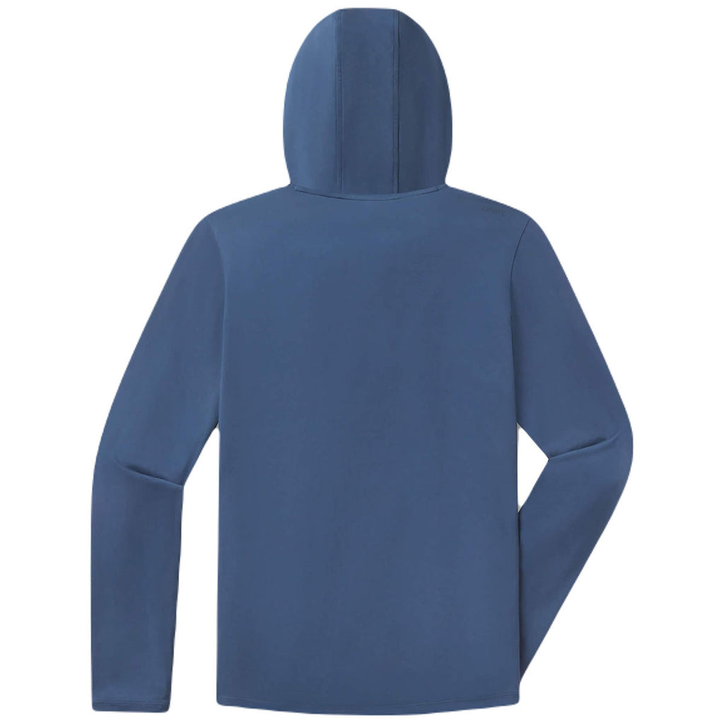 UNRL Men's Cavern Blue Ultra Hooded Long Sleeve