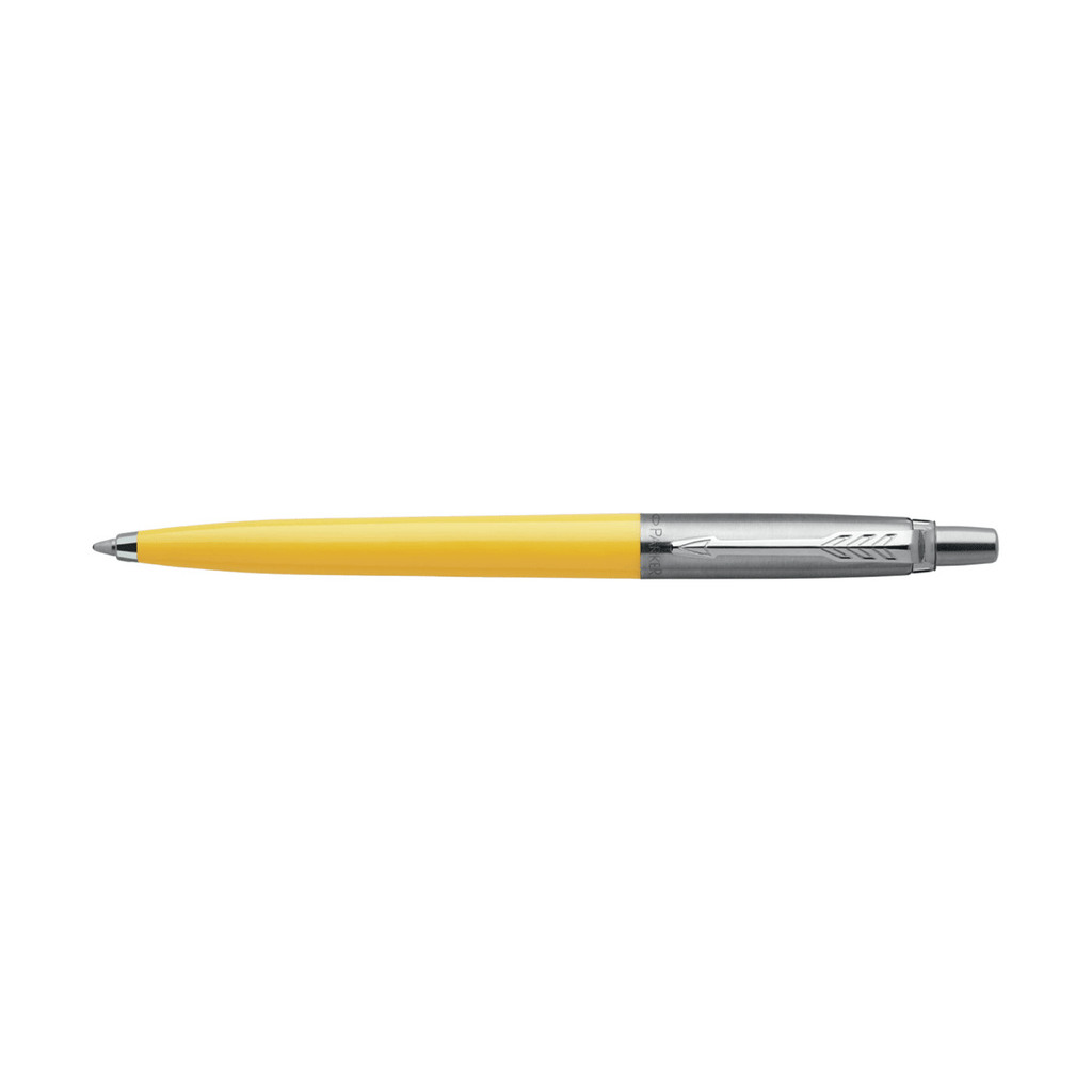 Parker Yellow Silver Trim Jotter Original Ballpoint Pen