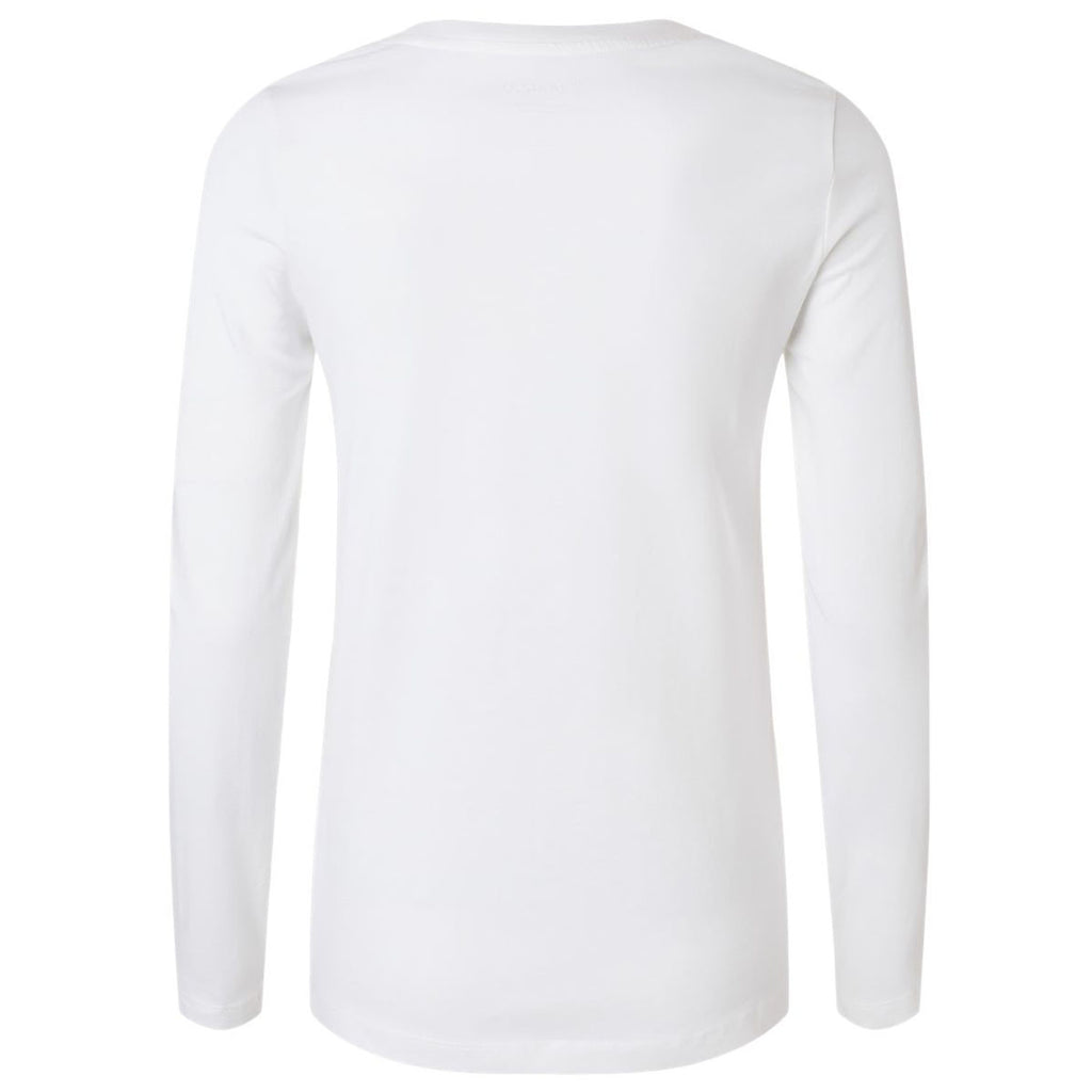 Jaanuu Women's White RegenX Cotton Underscrub Long Sleeve T-Shirt