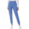 Jaanuu Women's Ceil Blue Rubi Ultrasoft Scrub Joggers