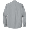 Port Authority Men's Gusty Grey Long Sleeve Nailhead Easy Care Shirt