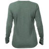 ANETIK Women's Dark Olive Heathered Breeze Tech Long Sleeve T-Shirt