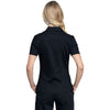 Cherokee Women's Black Tuckable Snap Front Polo Shirt