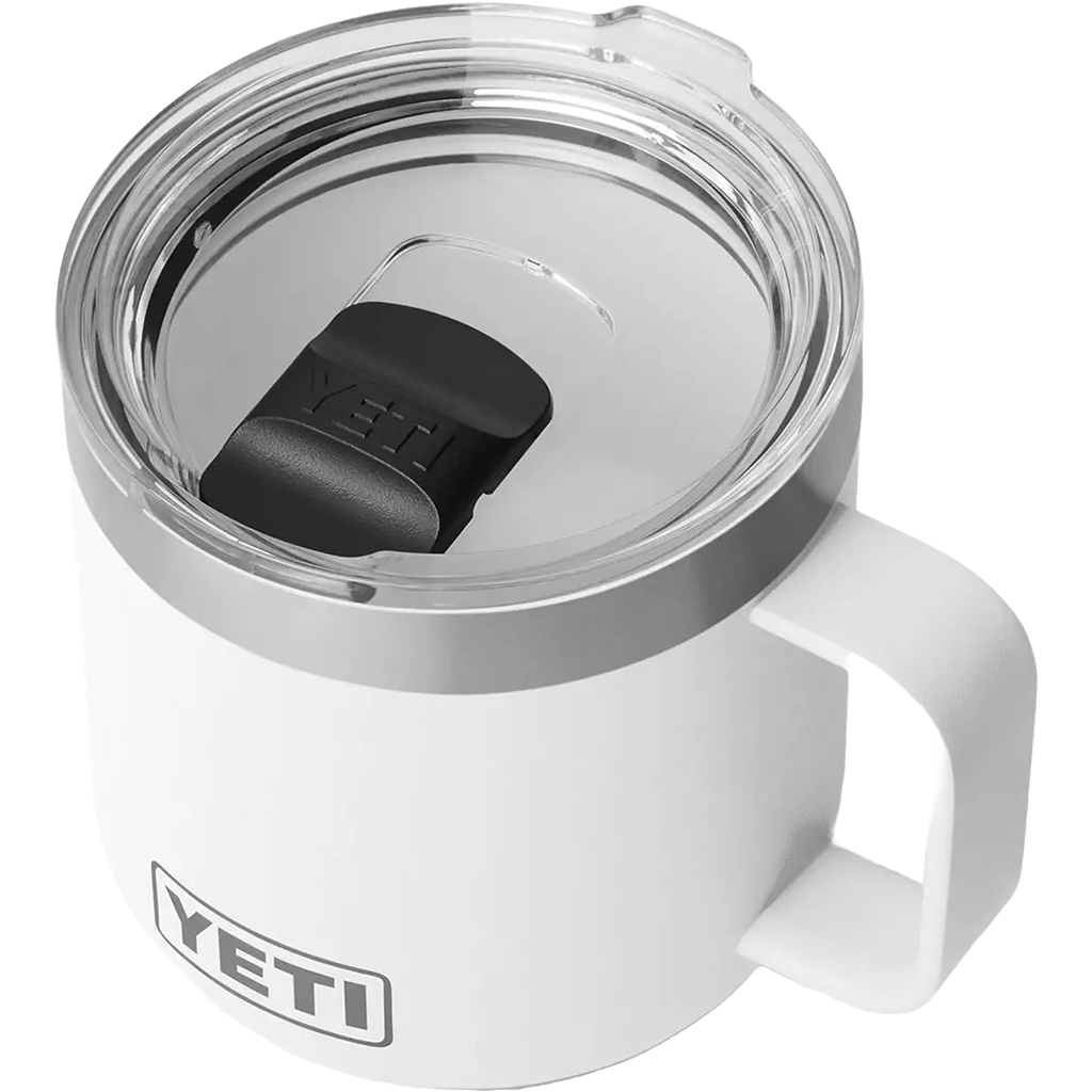 YETI White Rambler 14 oz Stackable Mug with Durasip Ceramic Lining
