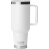 YETI White Rambler 40 oz Travel Straw Mug with Color-Matched Straw Lid