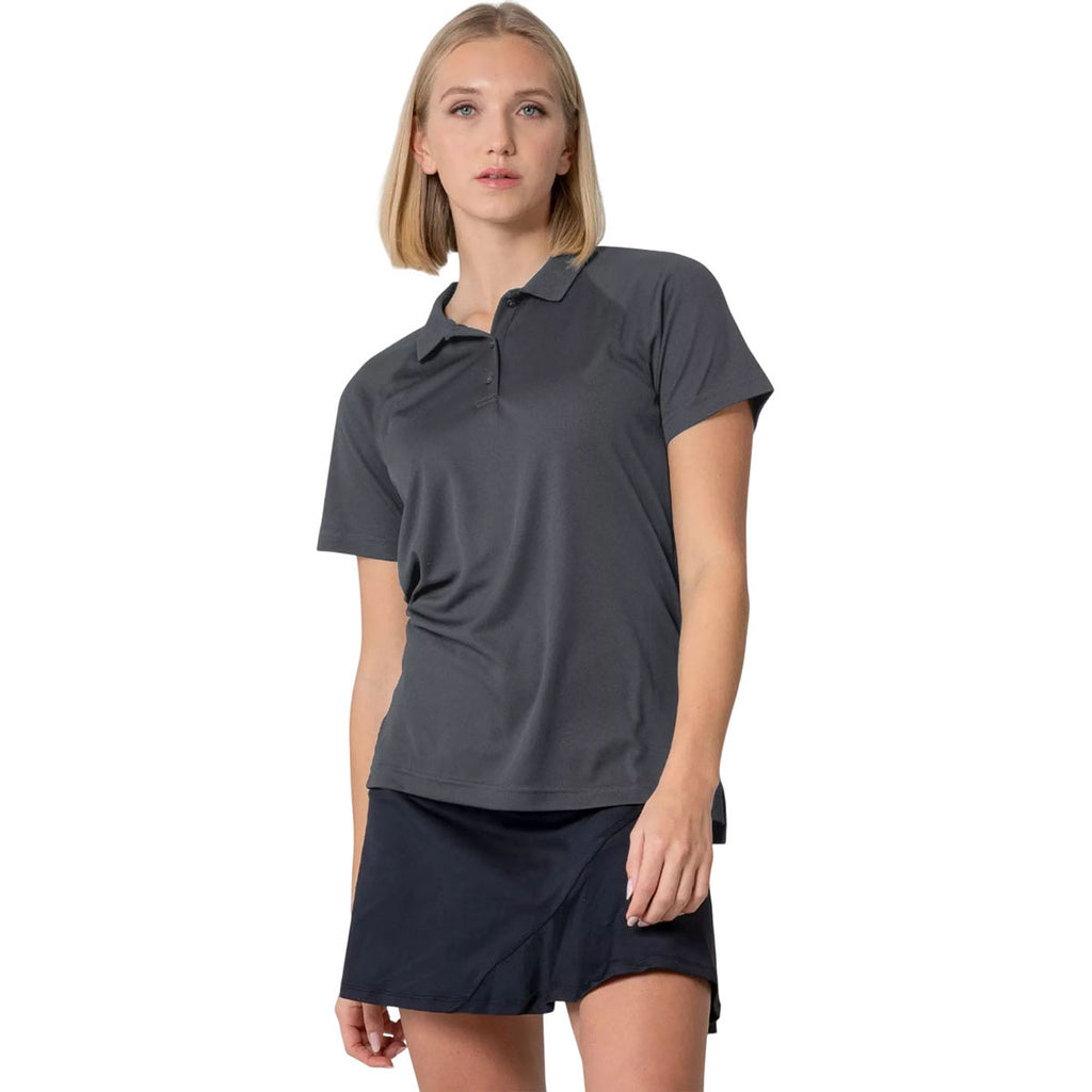 Levelwear Women's Charcoal Balance Polo