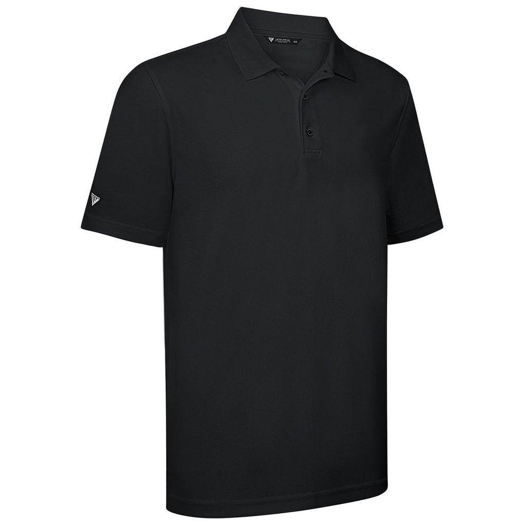 Levelwear Men's Black Omaha Polo