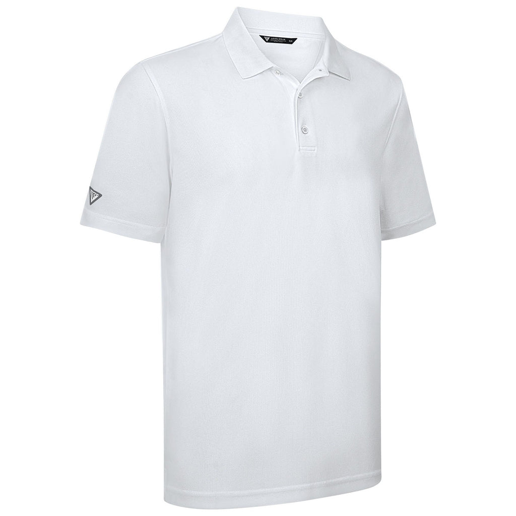 Levelwear Men's White Omaha Polo