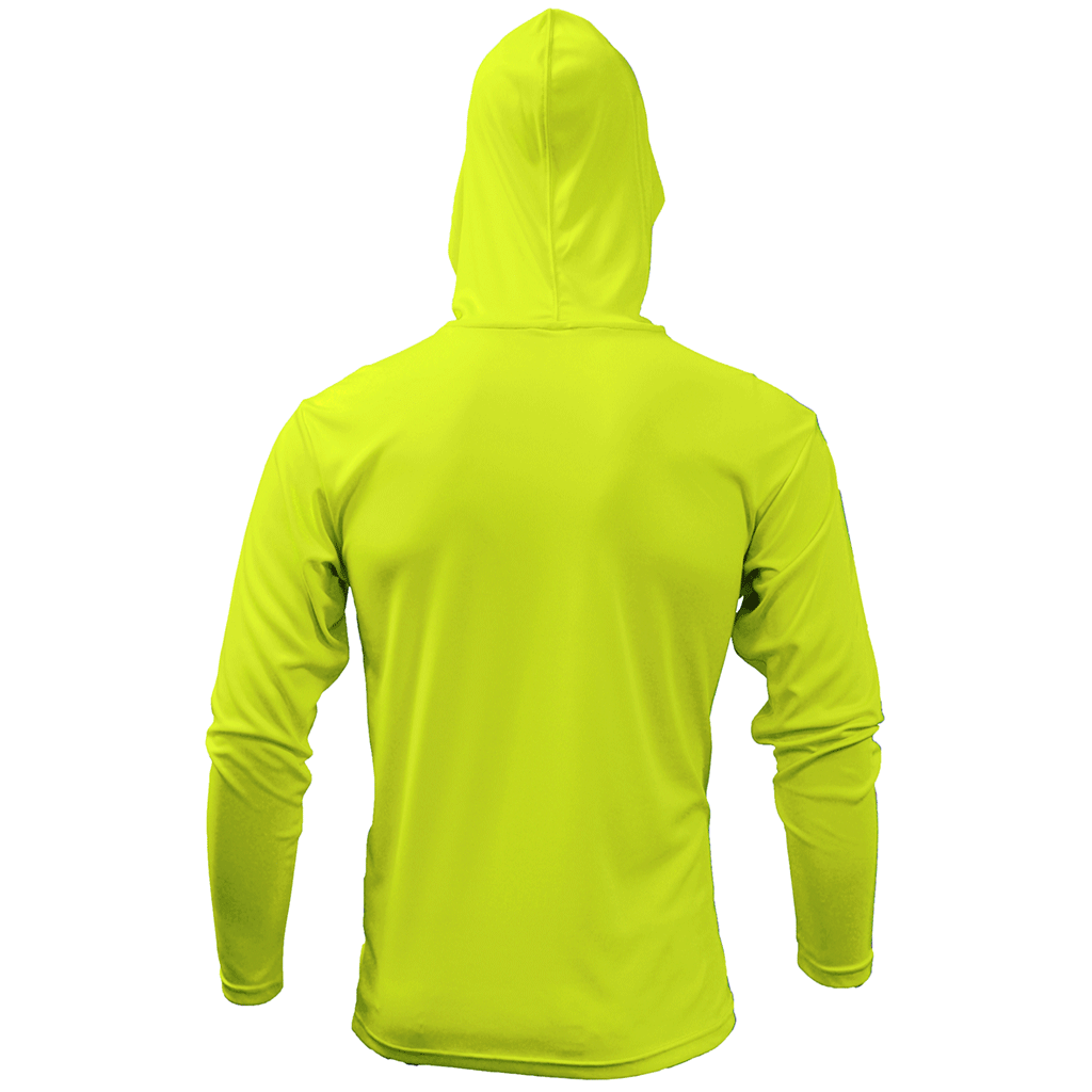 BAW Men's Neon Yellow Xtreme-Tek Long Sleeve Hood