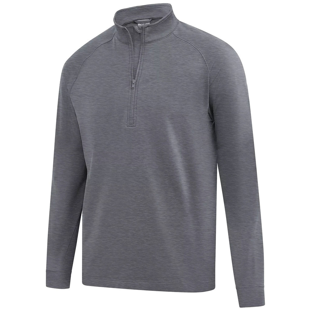 Levelwear Men's Heather Charcoal Calibre Recycled Quarter Zip