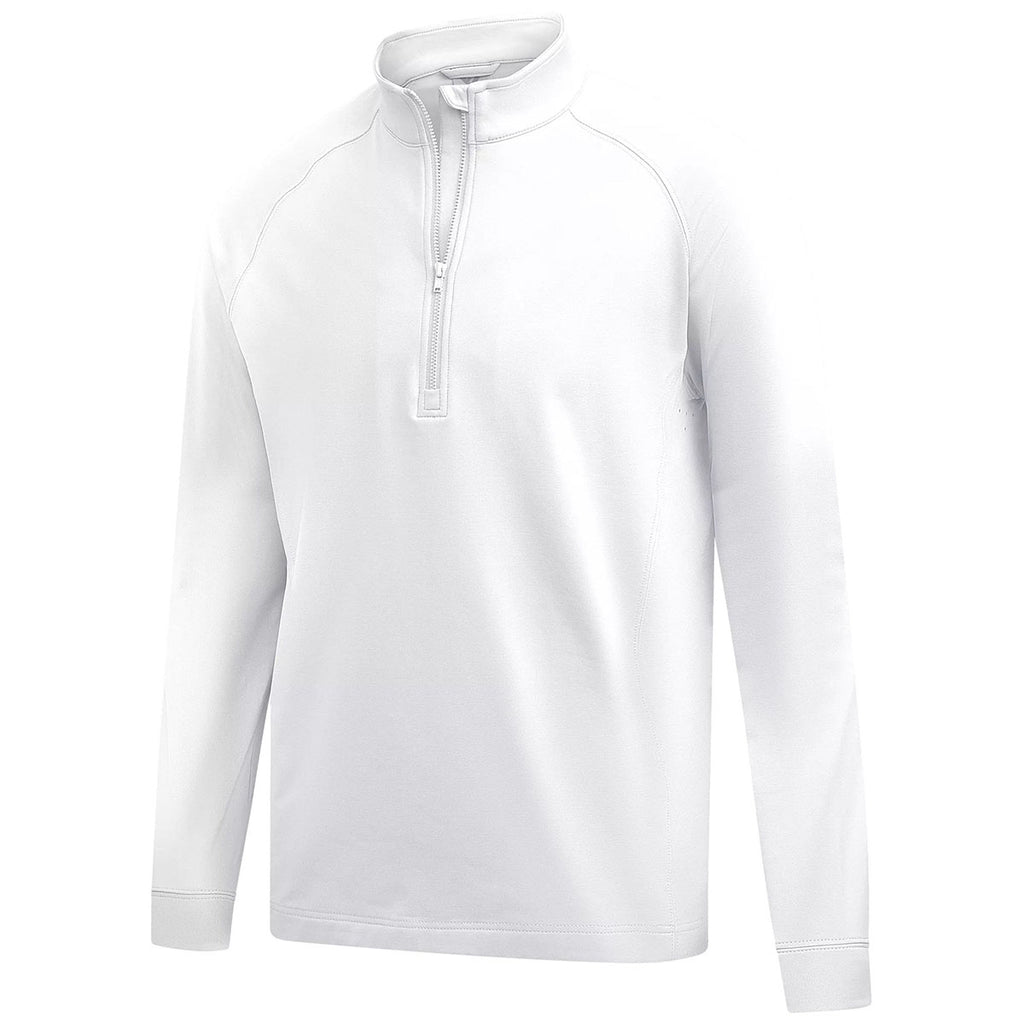 Levelwear Men's White Calibre Recycled Quarter Zip