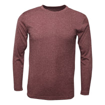 BAW Men's Heather Maroon Xtreme Tek Long Sleeve Shirt