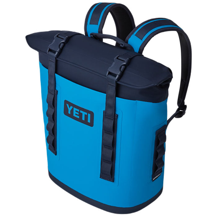 YETI Navy/Big Wave Blue Hopper M20 Soft Backpack Cooler (Seasonal Color)