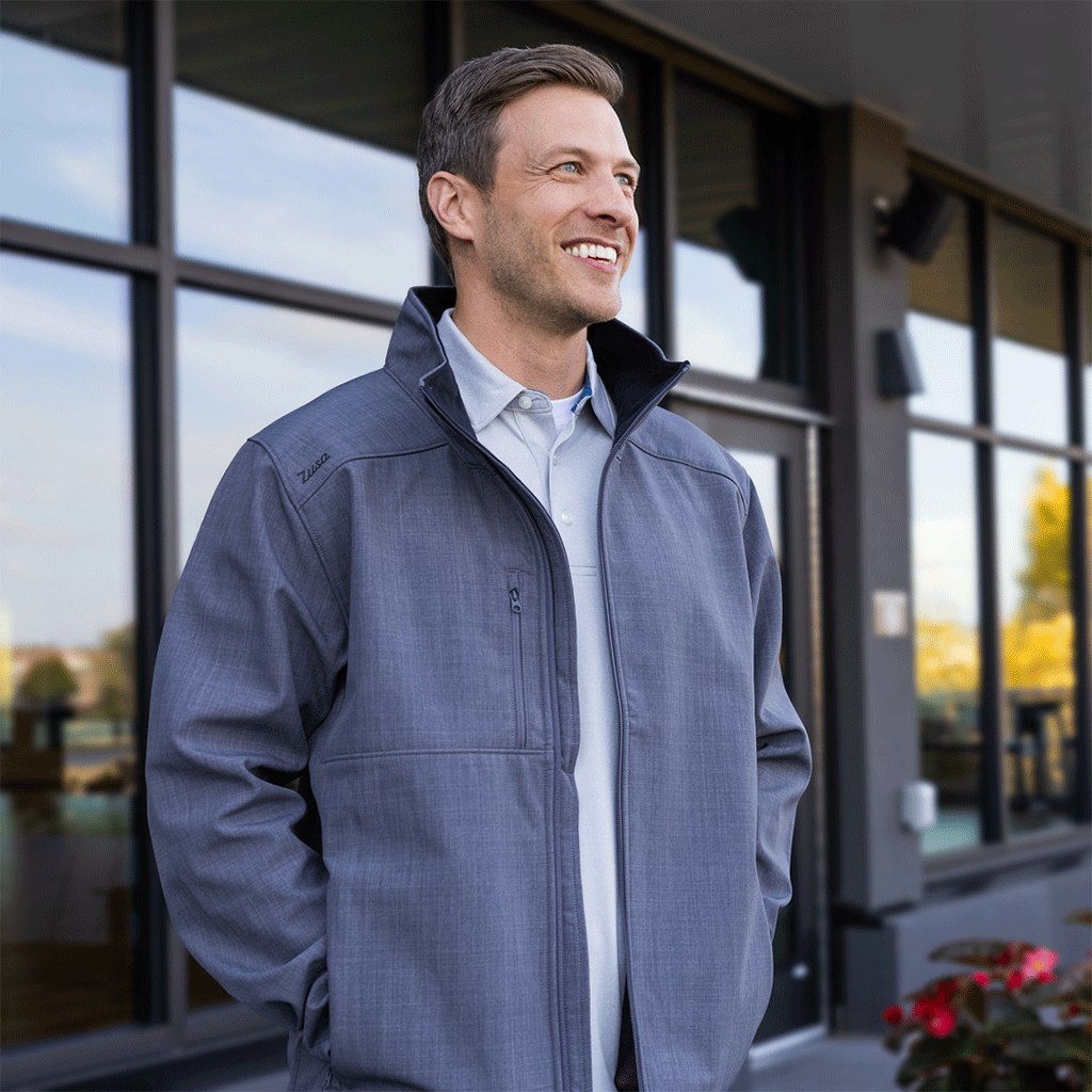 48-Hour Zusa Men's Grey Cross-Hatch Wanderlust Traveler Jacket