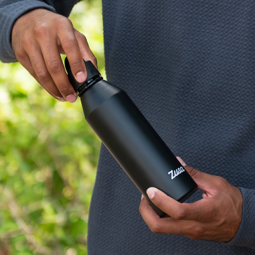 48-Hour Zusa Black Voyager Aluminum 20 oz. Water Bottle