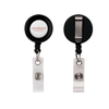 SnugZ Black Retractable Badge Reel with Belt Clip