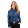 48-Hour Zusa Women's Navy Heather Brisk Quarter Zip