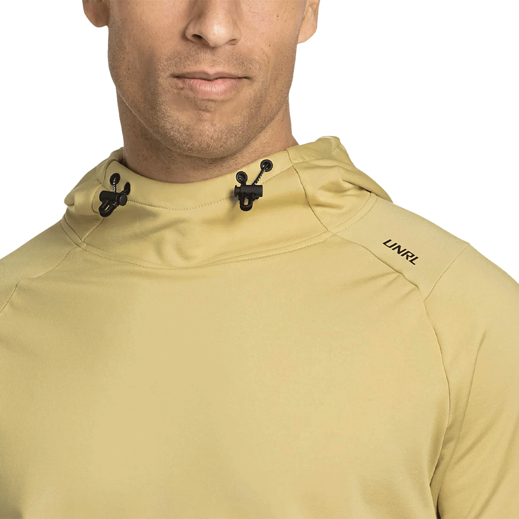 UNRL Unisex Mustard Crossover Hoodie II