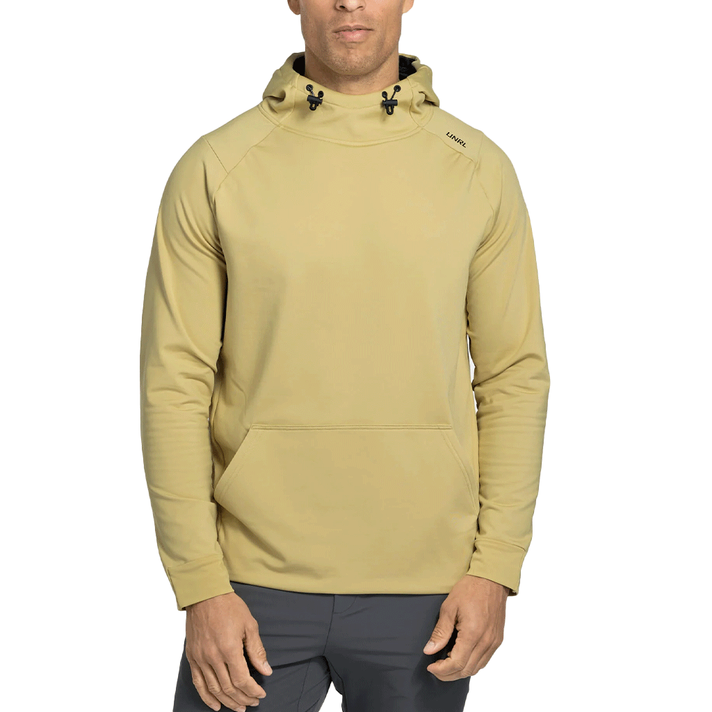 UNRL Unisex Mustard Crossover Hoodie II