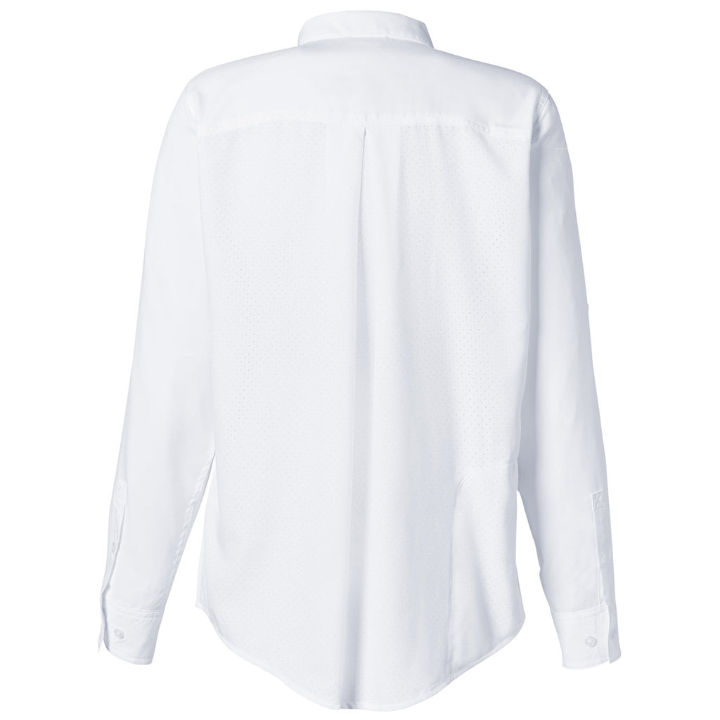 HUK Women's White Tide Point Long Sleeve Shirt