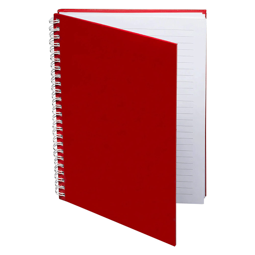 Prime Line Red Hardcover Spiral Notebook 5.75" x 8.25"