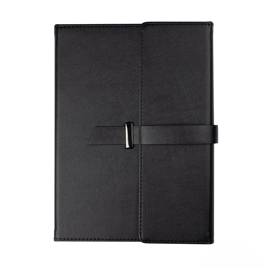 Swiss Force Black Attila Hardcover Journal w/Belt