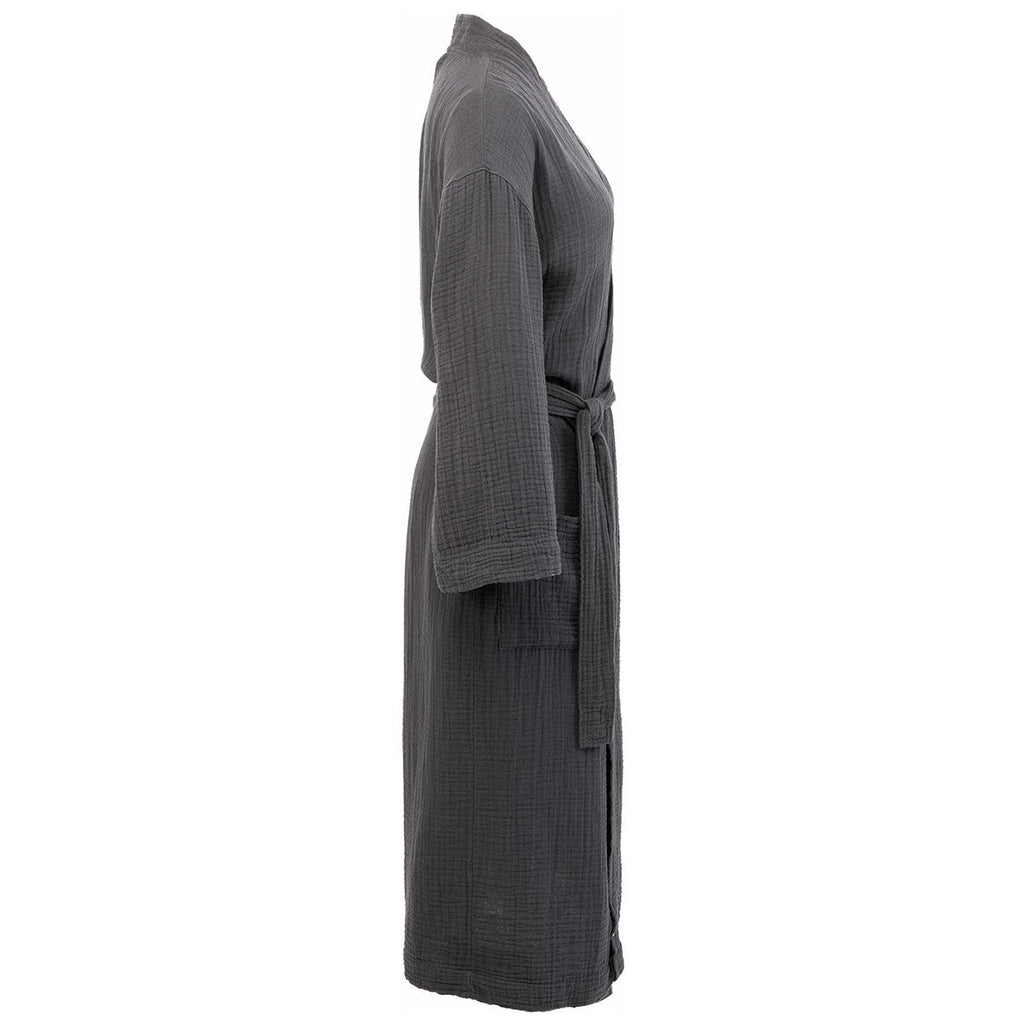 Wellable Grey Storm Cotton Robe Unisex