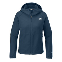 The North Face Women's Shady Blue Dark Heather Barr Lake Hooded Soft Shell Jacket