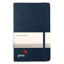 Moleskine Sapphire Hard Cover Ruled Large Expanded Notebook