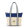 Gemline Navy Nantucket Cotton Boat Tote