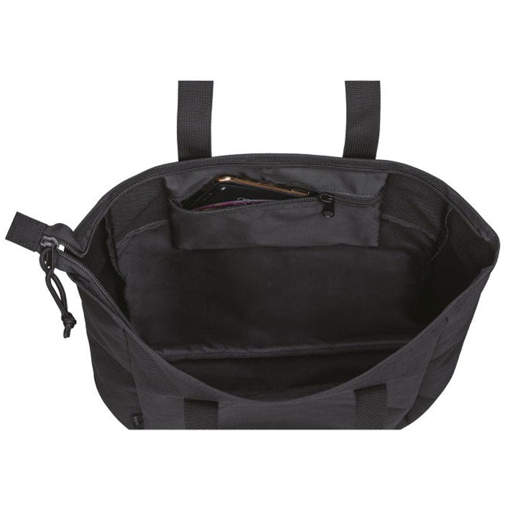 Gemline Black Renew rPET Zippered Tote