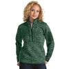 Antigua Women's Dark Pine Heather Fortune Quarter Zip