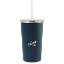 Gemline Matte Navy Arlo Classics Stainless Steel Tumbler with Straw - 20 Oz.