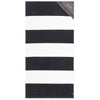 Slowtide Porto Black Pocket Beach Towel