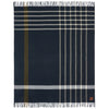 Slowtide Presidio-Navy Brushed Cotton Throw Blanket