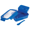 Leed's Three Compartment Blue Food Storage Bento Box